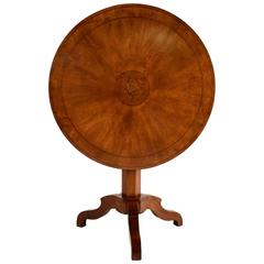 French Antique Louis Philippe Tilt-Top Side Table
