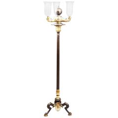 Antique Neo Classical Hall Light in Bronze and Ormolu