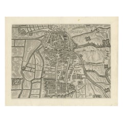 Carte de Groningen de la Genealogie des comtes illustrés de Nassau (1615)