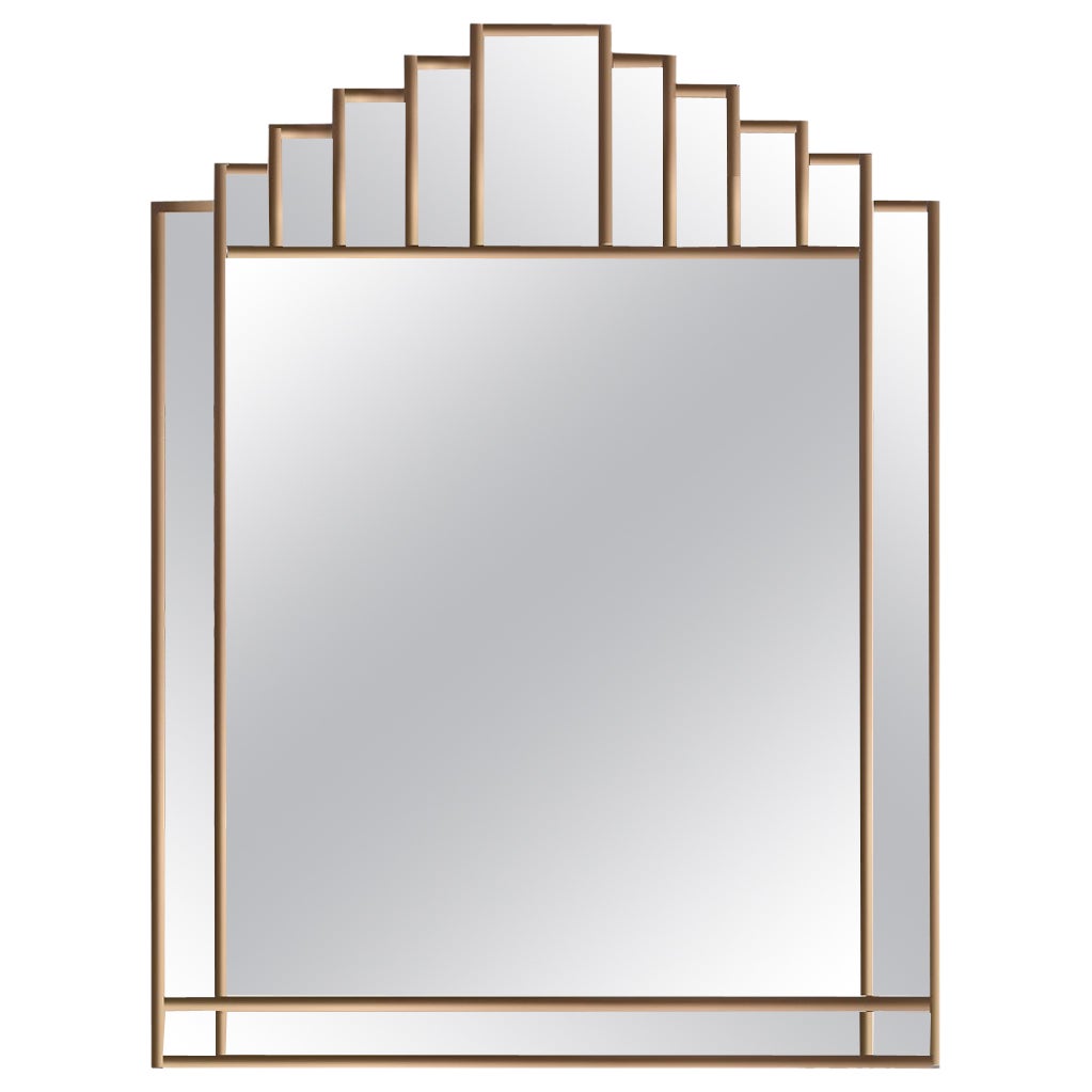 Empress Art Deco Wall Mirror - Gold