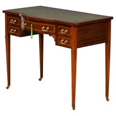 Mesa de escritorio inglesa eduardiana de caoba