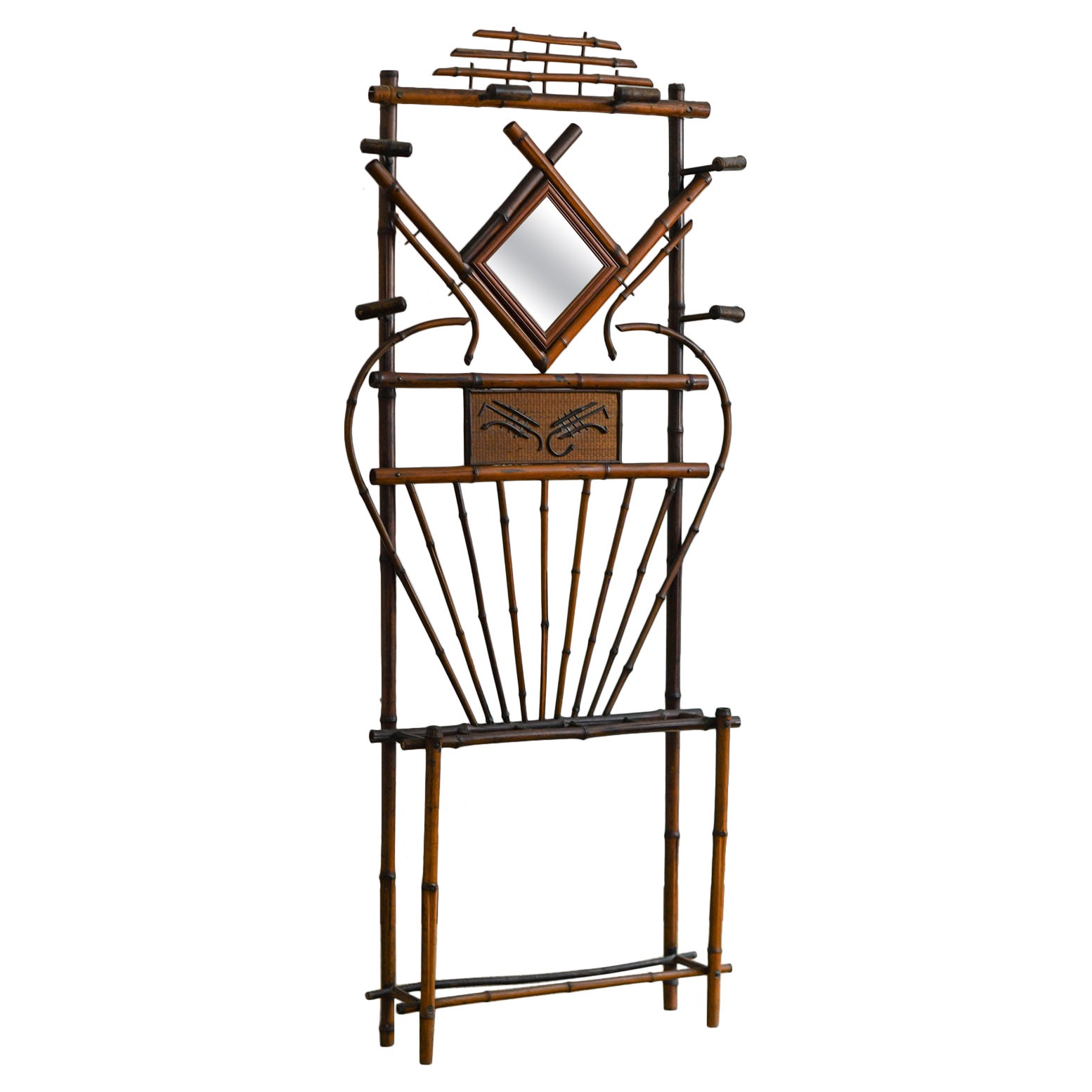 Bamboo Coat Rack, Late 19th Century