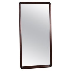 Large Vintage Danish mirror in glass and Rosewood model 206 by Aksel Kjersgaard.