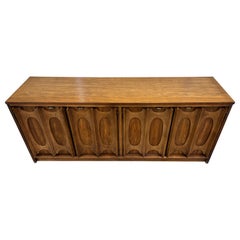 Mid Century Modern Walnut 3 Door Credenza/Sideboard by Bassett ' Prestige '