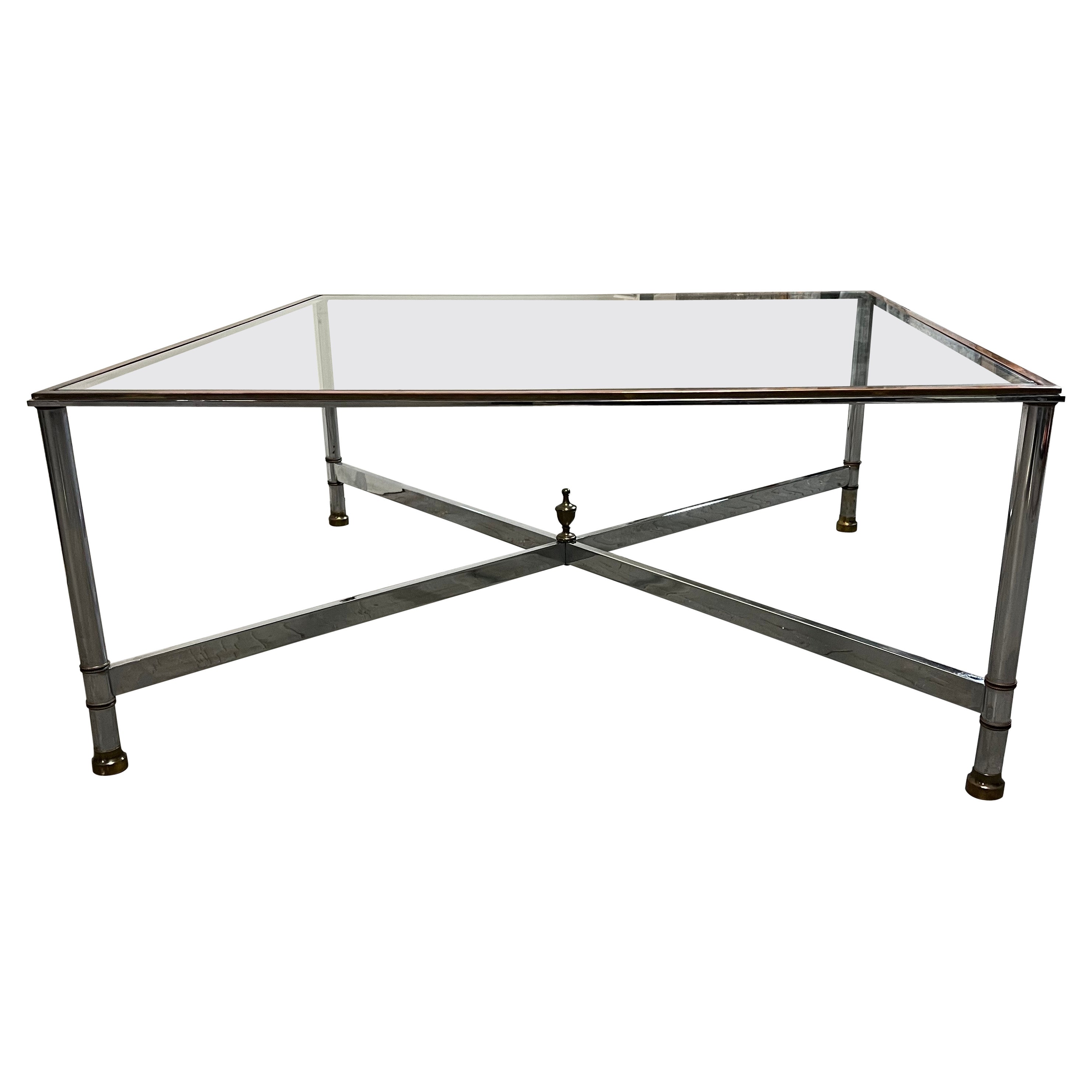 Table basse en laiton chromé The Modernity