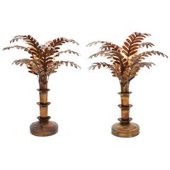 Pair of Palm Tree Table Lamps