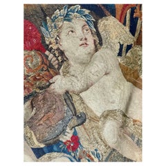 17th Century Flemish Tapestry Cherubs