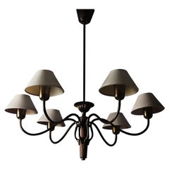 Swedish designer floor lamp by Bröderna Malmström Metallvarufabrik, 1950s