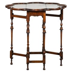 19thC English Walnut Gateleg Table