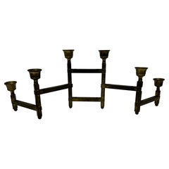 Verstellbarer dänischer moderner Kerzenständer aus Messing, Mid-Century Modern, 1960er Jahre
