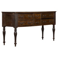 George III English Oak Dresser Base
