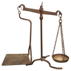 Large Wrought Iron Mid-19th Century Scale from Catalonia