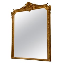Large French giltwood mirror Belle Epoque 19 th century