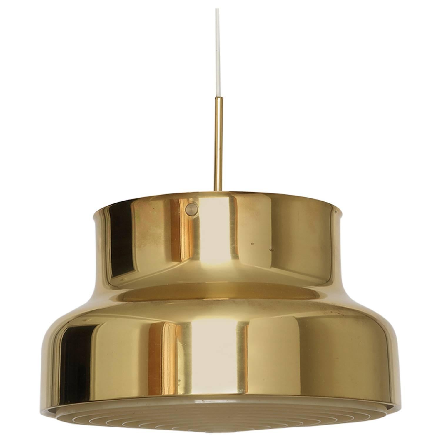Swedish Ceiling Pendant "Bumling" by Atelije Lyktan in Brass