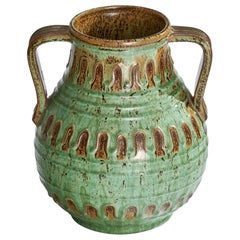 Erik Mornils, Vase, Earthenware, Sweden, 1930s