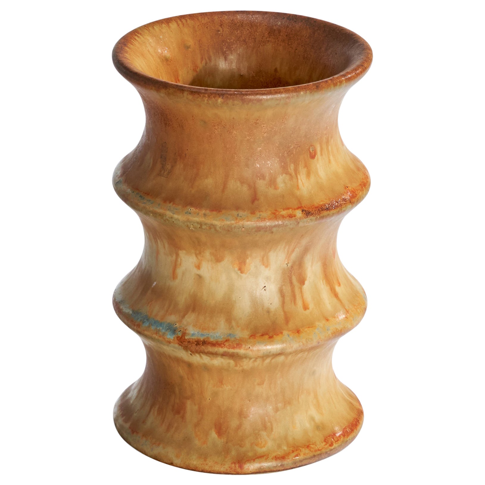 Bruno Karlsson, Vase, Steingut, Schweden, 1960er Jahre