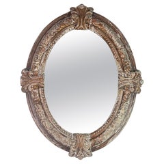 A.C. I.C. Miroir ovale de style baroque italien