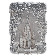 Nathaniel Mills Castle Top Card Case Birmingham 1843