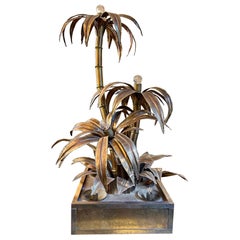 A Palm Tree Floor lamp By Maison Jansen