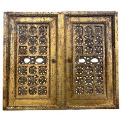 Pair of Italian Gilt Carved Panels