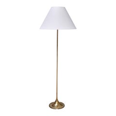 Alf Svensson & Yngve Sandström G-025 Brass Floor Lamp, Bergboms, Sweden 1960s