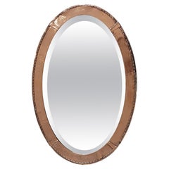 Arts & Crafts Beaten Copper Wall Mirror