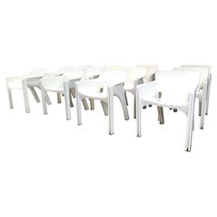 Ensemble de 12 chaises de salle à manger Gaudi de Vico Magistretti pour Artemide, 1970