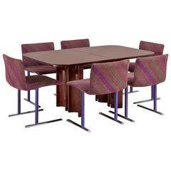Saporiti Designed Extendable Dining Table, 1990s