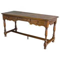 19th Century Country French Bureau Plat