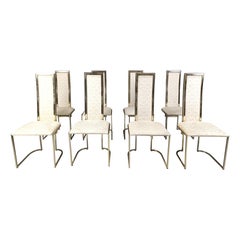 Vintage dining chairs by Belgochrom, set of 8 - 1970s