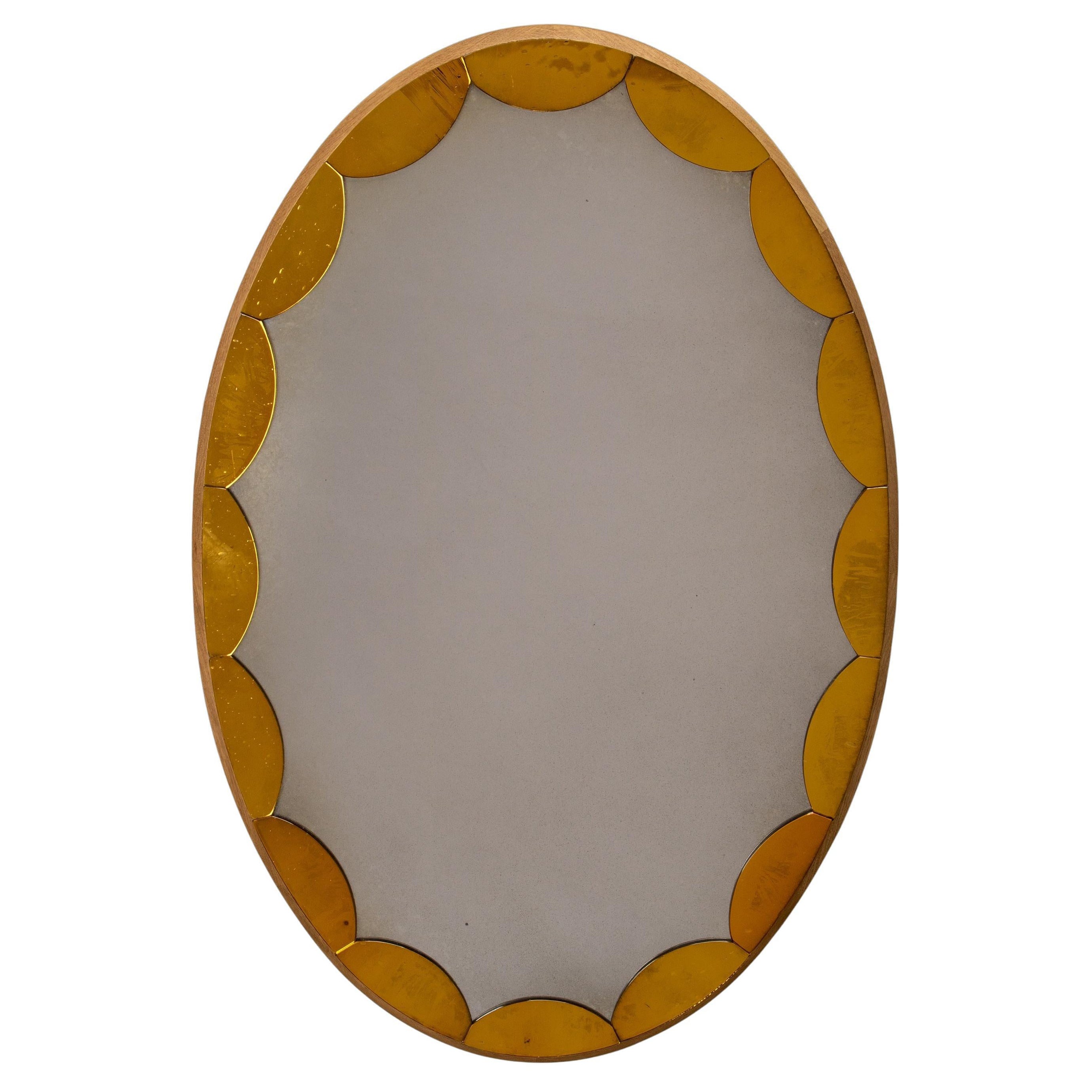 Rupert Bevan Ellipse Scallop Mirror - Medium