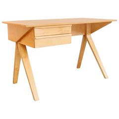 Birch Plywood Model EB02 Writing Desk by Cees Braakman for Pastoe