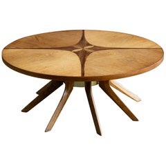 Broyhill Brasilia Couchtisch aus der Mitte des Jahrhunderts, Nussbaum, Palisander, Aluminium 1970er Jahre