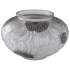 Rene Lalique Vaso di dalie Marcilhac 938 Am designs 1923