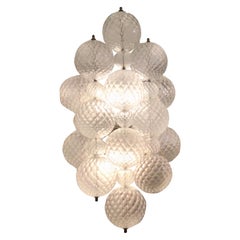 VENINI Applique #Balloton# Brass Murano Glass Iron 1957 Italy