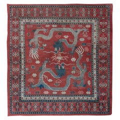Doris Leslie Blau Early 20th Century Samarkand Dragon Carpet