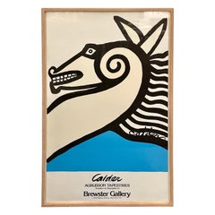 Póster litográfico de Alexander Calder en marco original, 1971 -Tapices Aubusson