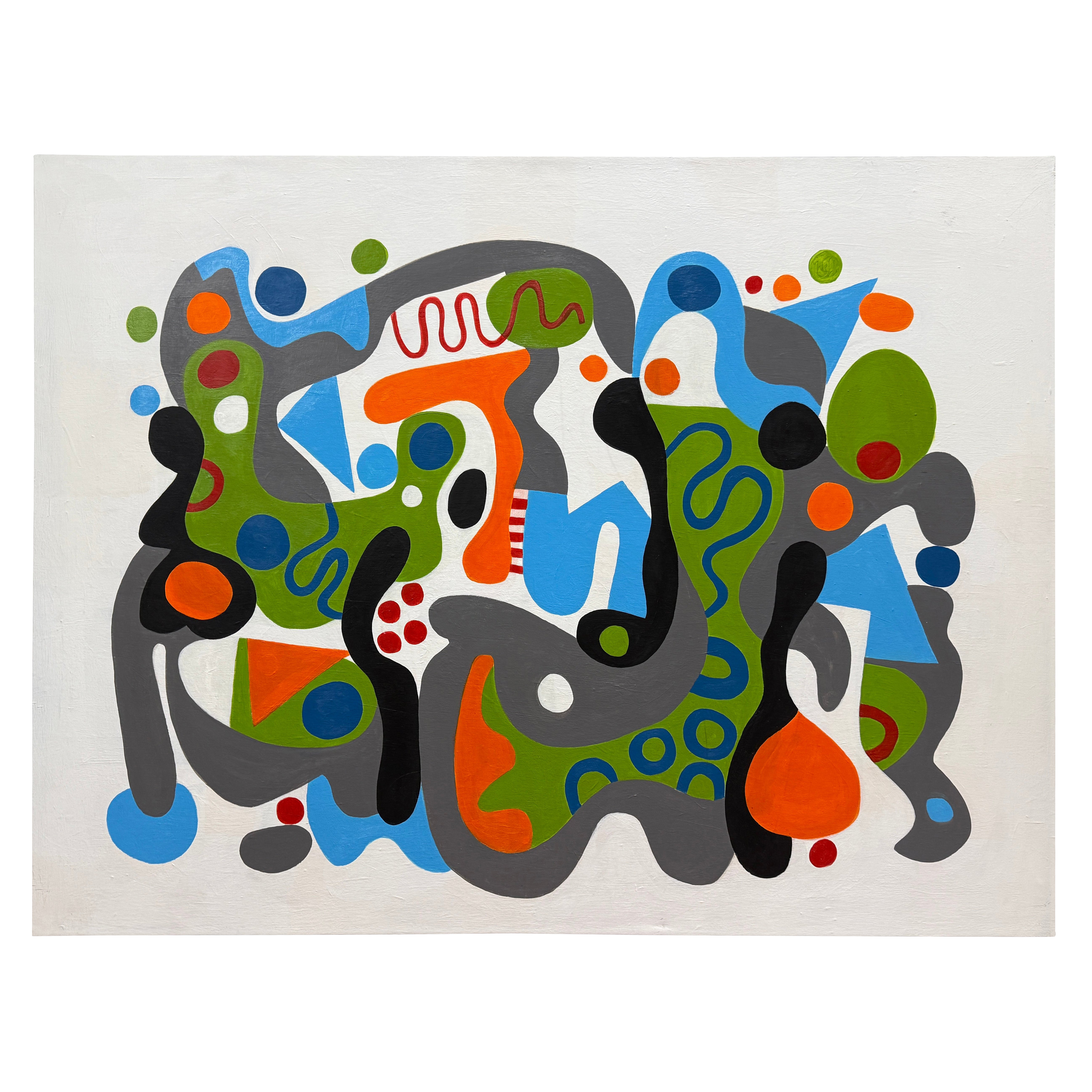 2020 Vibrant Abstract by Noted Palm Springs Artist Gary Janis