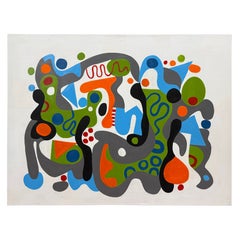 2020 Vibrant Abstract by Noted Palm Springs Artist Gary Janis
