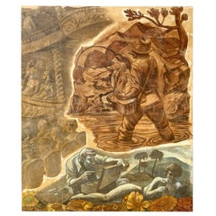 Massive WPA Mural Study