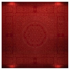 Western European Fine Wool Tufted Area Rug Neoclassica