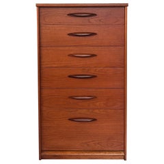 Mid Century Teak Tallboy/ Chest Of Drawers by Austinsuite