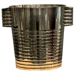 A Maison Christofle Plated Silver Art Deco Bucket