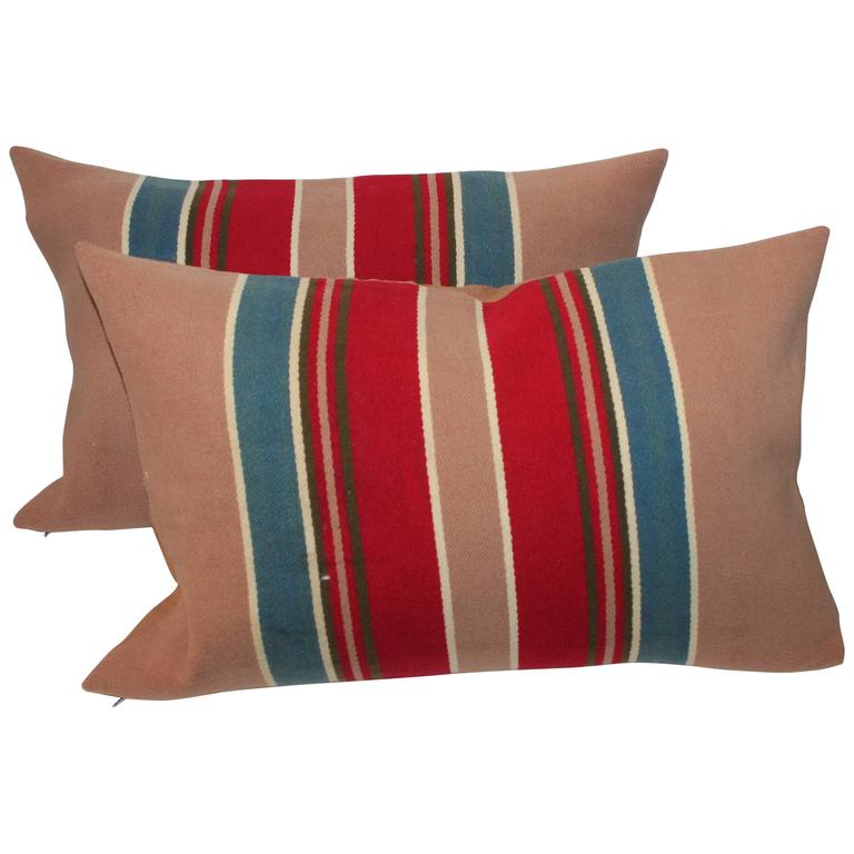 Early Pendleton Cayuse Camp Blanket Pillows at 1stdibs