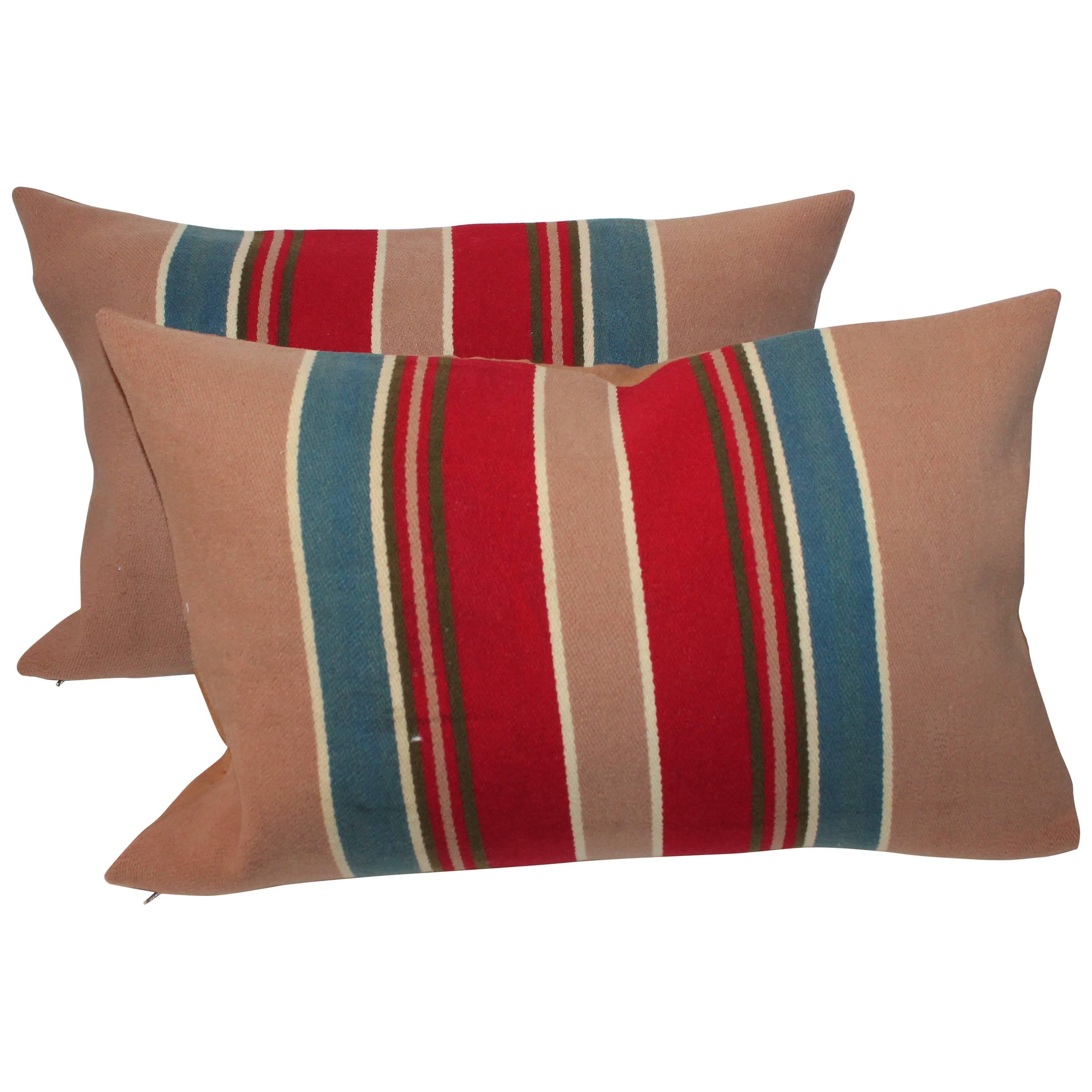 Early Pendleton Cayuse Camp Blanket Pillows