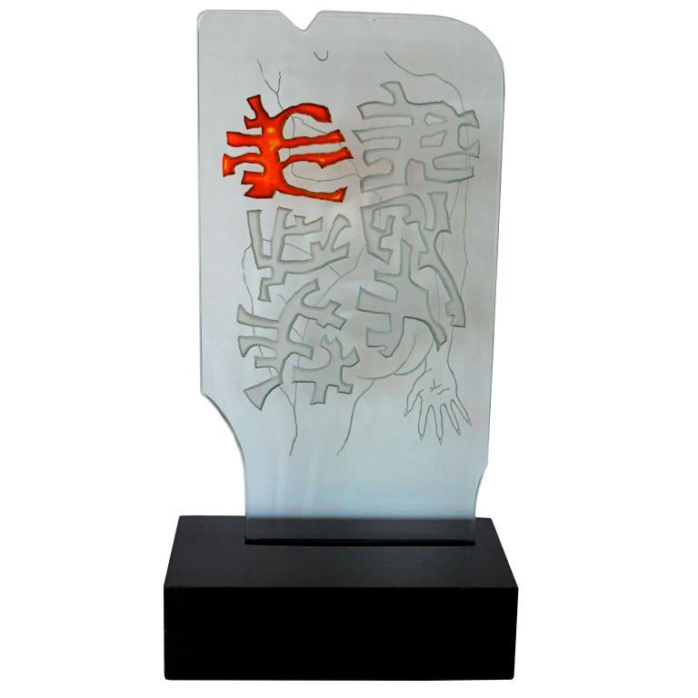 Robert Willson Glass Sculpture For Sale