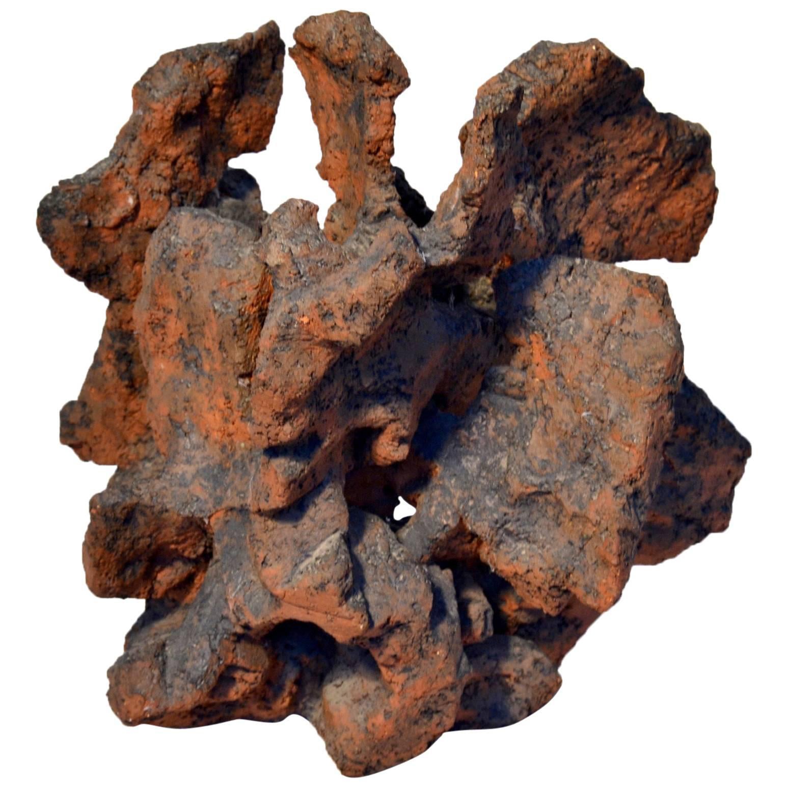 Scultura astratta in ceramica di corallo di Brian Blow in vendita
