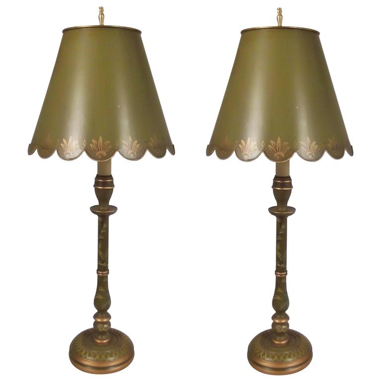 Vintage sale buffet lamps