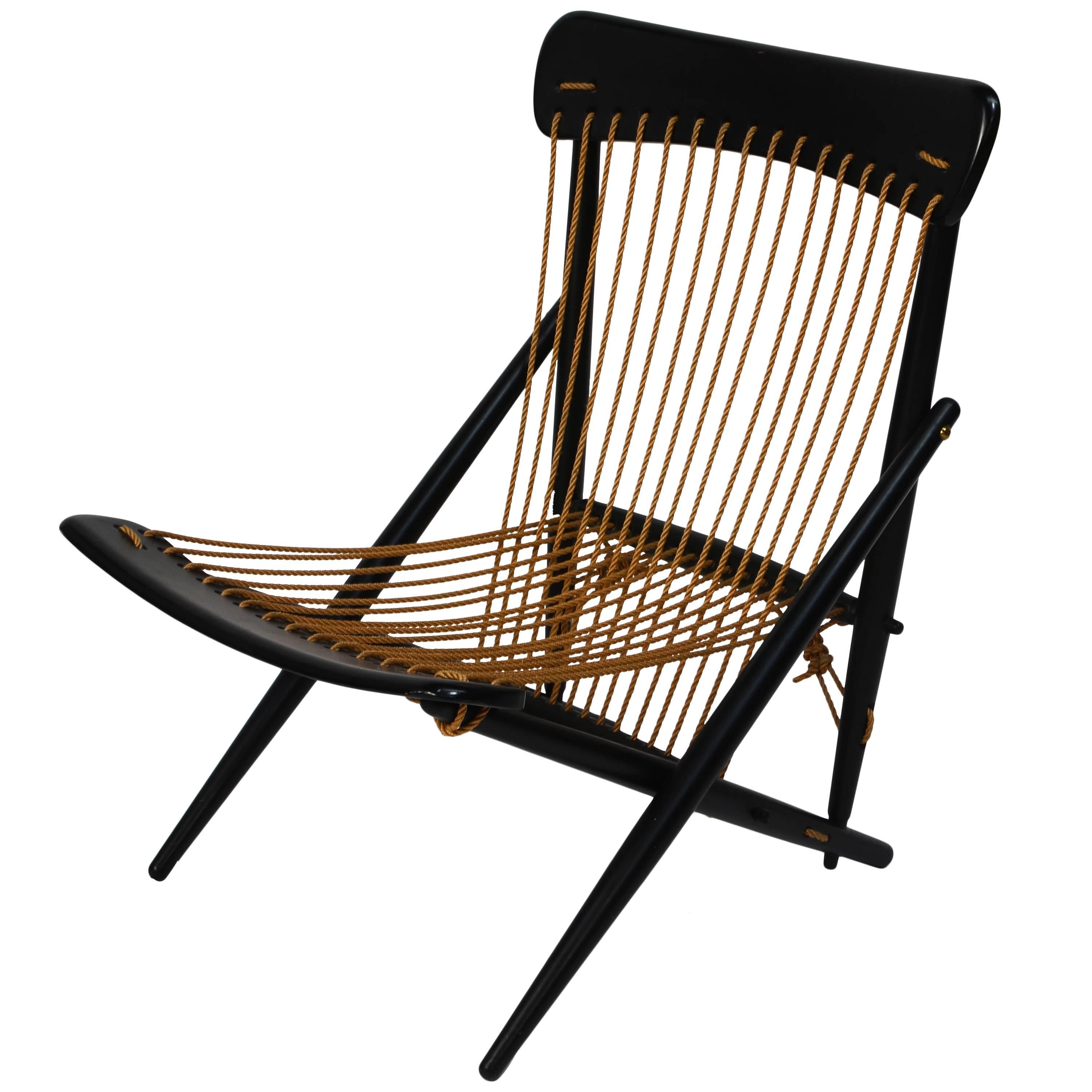 Exquisite Japanese Rope Lounge Chair by Maruni, 1955