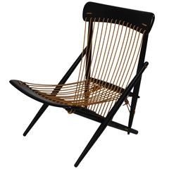 Exquisite Japanese Rope Lounge Chair by Maruni, 1955